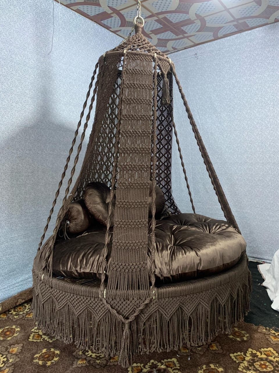 Dot Pattern Double Seater Swing (50 Inches Diameter)